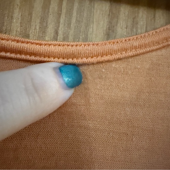 Wool& Merino Reversible Wool Blend Sleeveless Orange Horizon Dress with Pockets - Picture 7 of 8